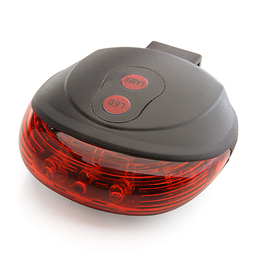 Safety Laser Tail Light Water Resistant Red or Colorful Flashing Lights